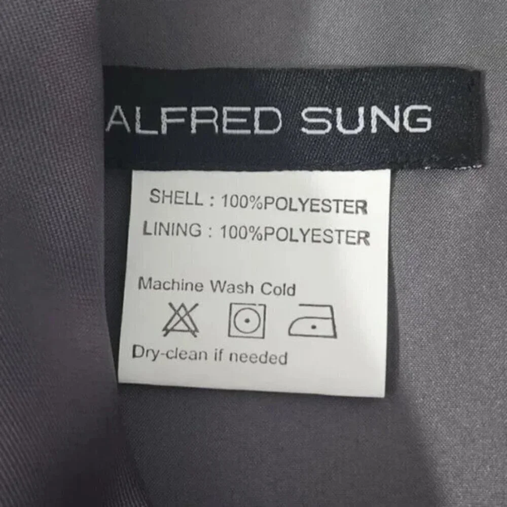 2/$50 Alfred Sung Caviar Sateen Twill Cap Sleeve Dress Size 4 – Elegant - Picture 5 of 7